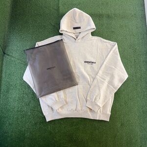Fear Of God ESSENTIALS "Light Oatmeal" Hoodie Size Extra Large